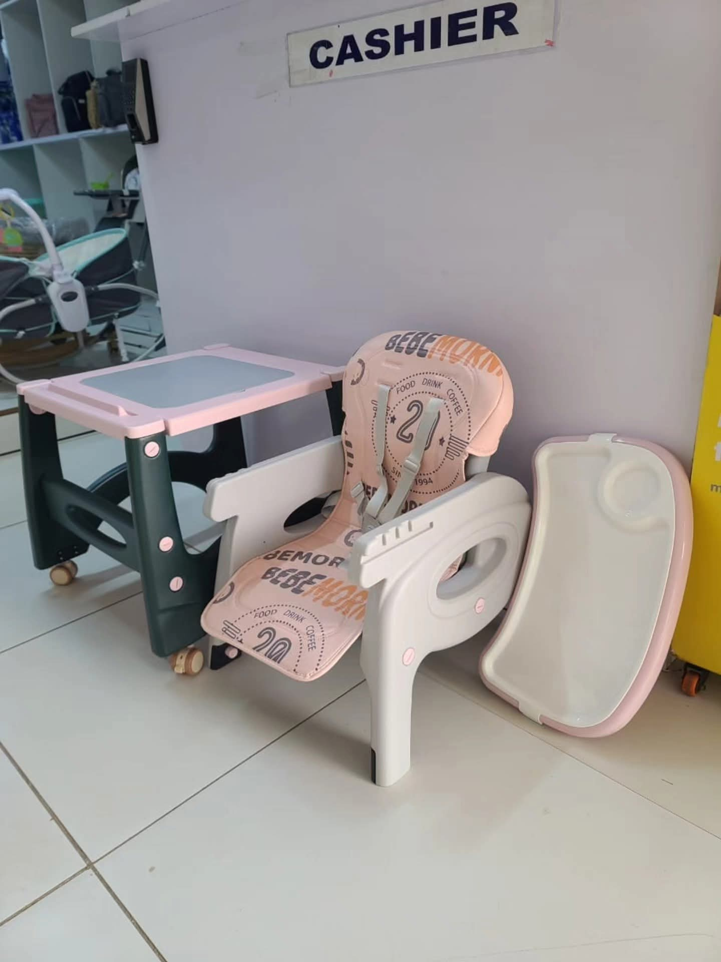 3-in-1 Baby Feeding Chair – Convertible High Chair & Toddler Table Set