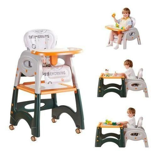 3-in-1 Baby Feeding Chair – Convertible High Chair & Toddler Table Set