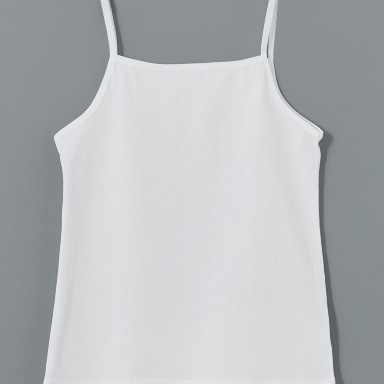 Aquababy Girls White Camisole Vest – Soft Cotton Sleeveless Innerwear