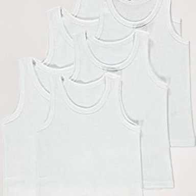 White Cotton Boys’ Vest – Aquababy Children’s Undershirts Pack