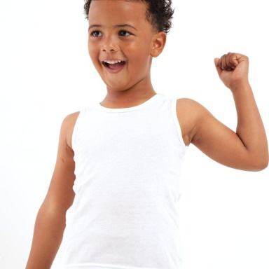 White Cotton Boys’ Vest – Aquababy Children’s Undershirts Pack