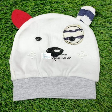 Newborn Baby Cotton Beanie – Animal Face with 3D Ears
