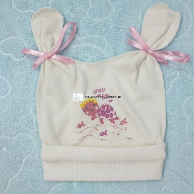 Newborn Baby Cotton Beanie – Animal Face with 3D Ears