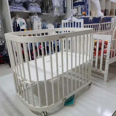 Wooden oval Baby Cot Bed – Safe & Stylish Nursery Crib for Newborns