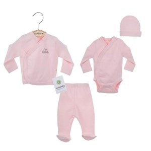 Aquababy Pink Newborn Receiving Set – Soft Cotton Baby Gift Set