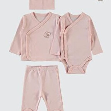 Aquababy Pink Newborn Receiving Set – Soft Cotton Baby Gift Set