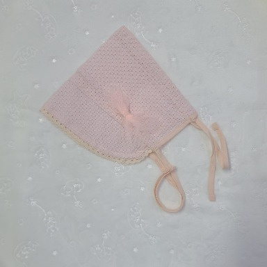 Vintage Baby Bonnet Hat – Lace Sun Hat with Flower for Infants