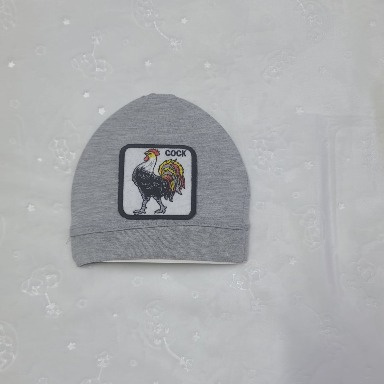 Rooster Winter Bird Beanie – Embroidered Acrylic Knit Hat for Kids