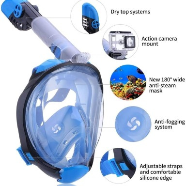 Khroom Seaview Y Full-Face Snorkel Mask for Boys