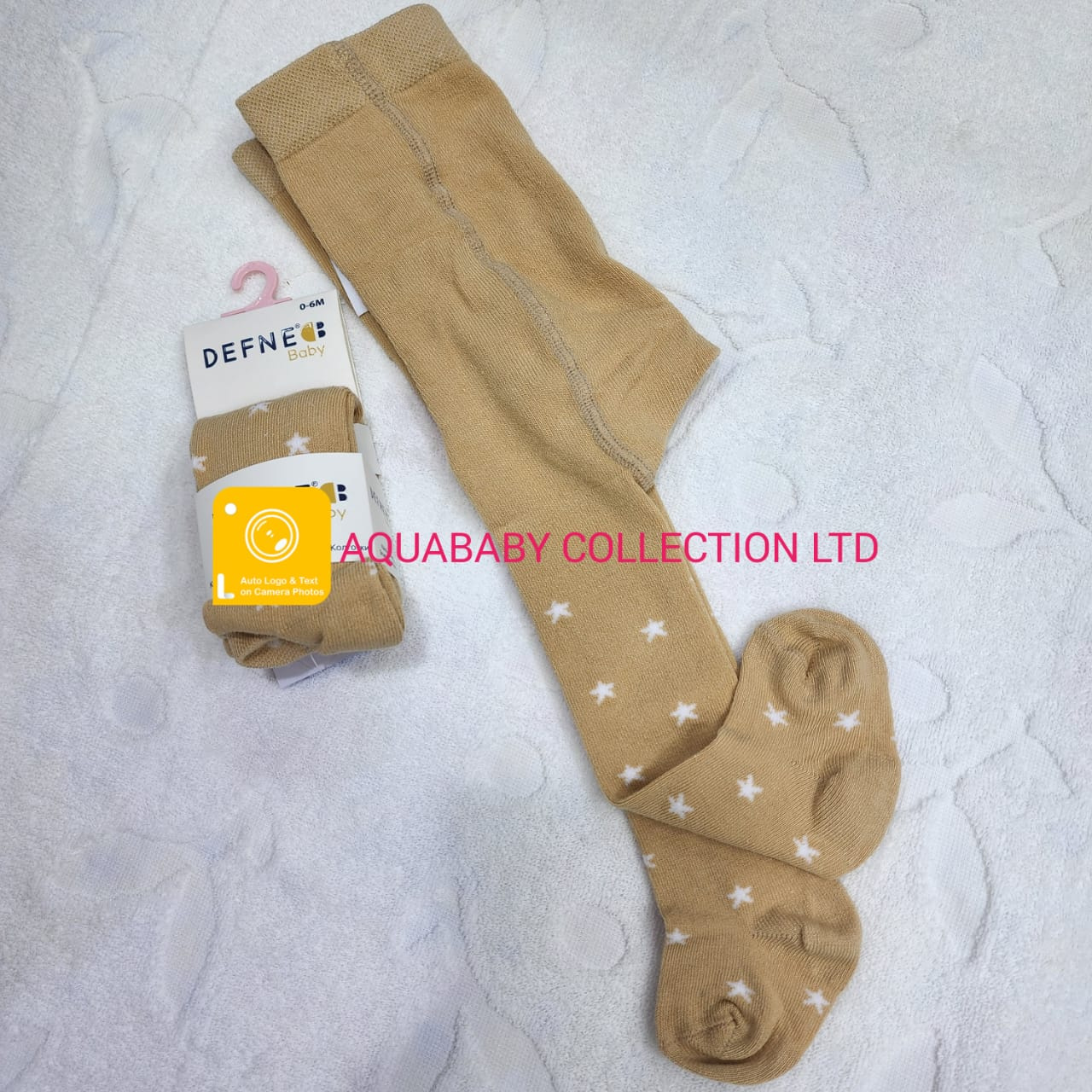 Baby Girls’ Star Pattern Stockings – Soft Cotton Stretch Hosiery