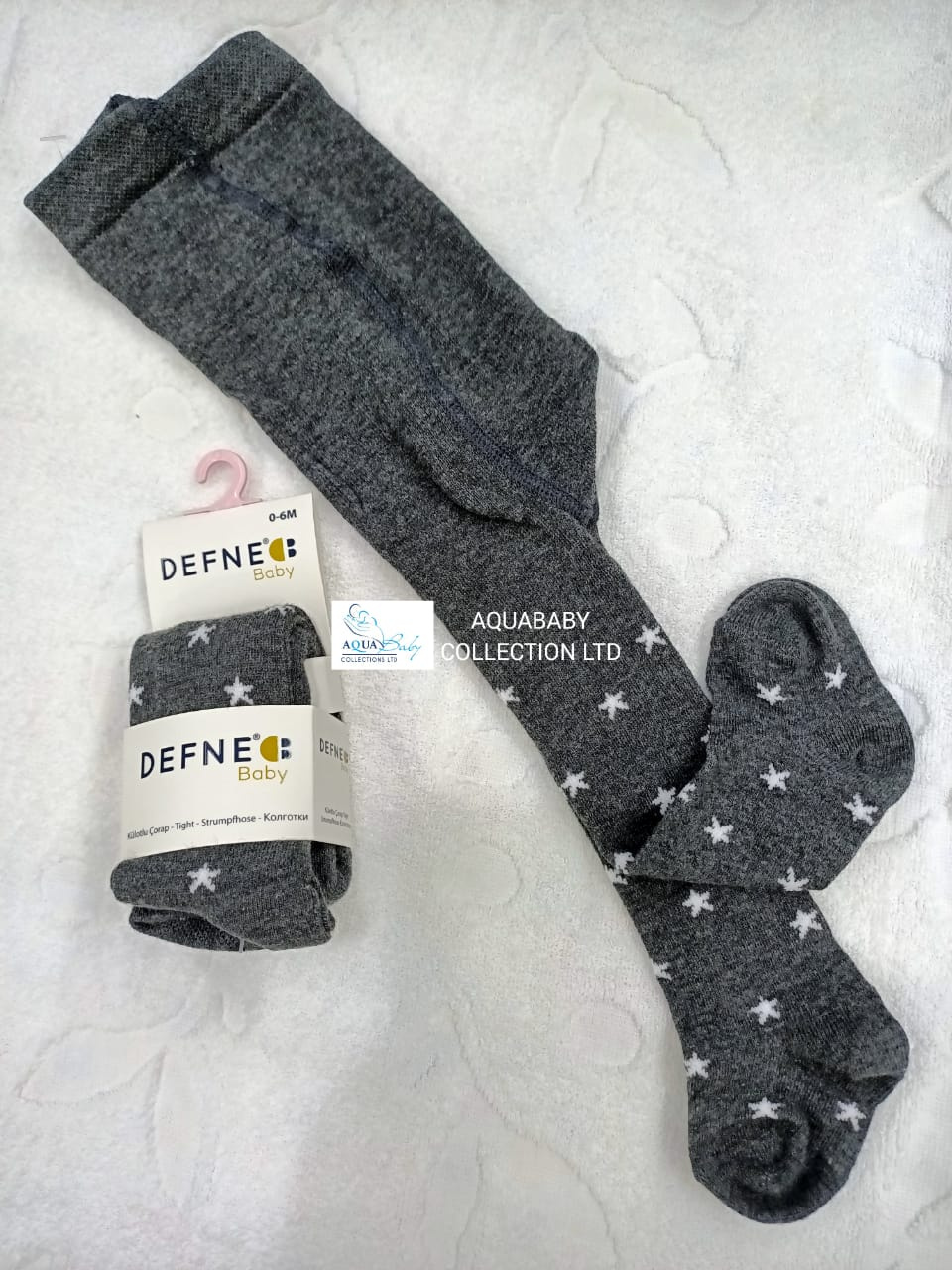 Baby Girls’ Star Pattern Stockings – Soft Cotton Stretch Hosiery