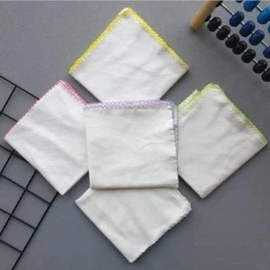 BabyJem Soft Cotton Baby Handkerchief (Double Layer, Single Piece)