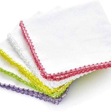 BabyJem Soft Cotton Baby Handkerchief (Double Layer, Single Piece)