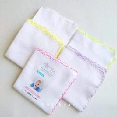 BabyJem Soft Cotton Baby Handkerchief (Double Layer, Single Piece)