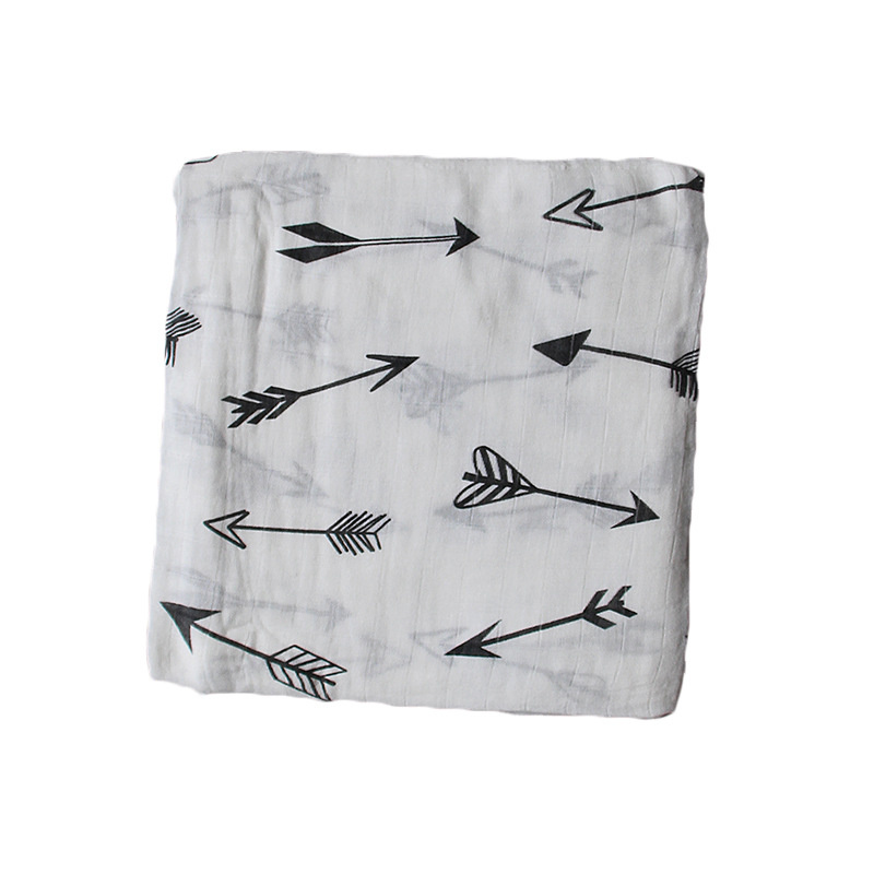 Aquababy 120×120cm Cotton Muslin Swaddle Blankets – Soft & Breathable