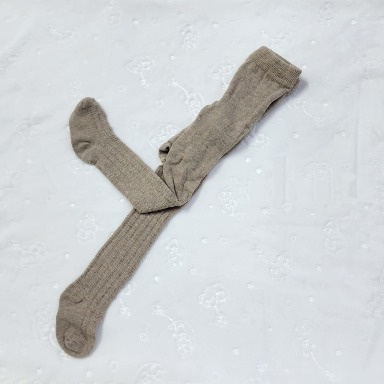 Baby Ribbed Knit Stockings (Soft Cotton Blend, Single Pair)