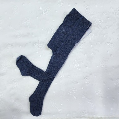 Baby Ribbed Knit Stockings (Soft Cotton Blend, Single Pair)