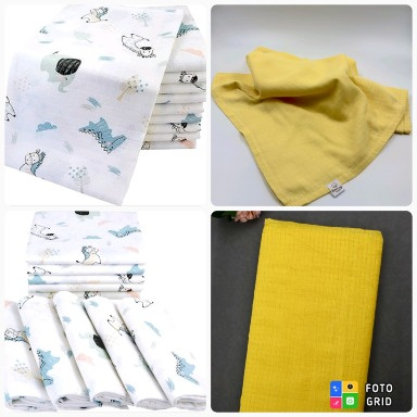 Aquababy 2-Piece Muslin Swaddle Blanket Set