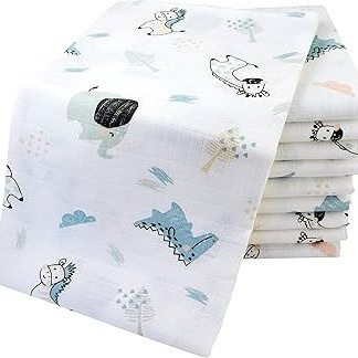Aquababy 2-Piece Muslin Swaddle Blanket Set