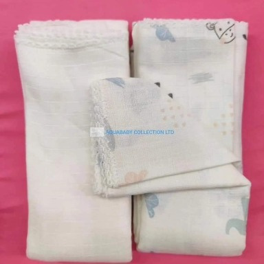 Aquababy 2-Piece Muslin Swaddle Blanket Set