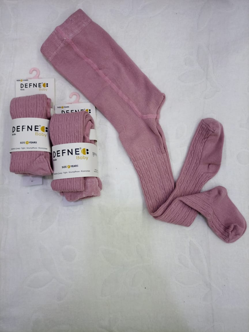 Baby Ribbed Knit Stockings (Soft Cotton Blend, Single Pair) 7 and 9 years