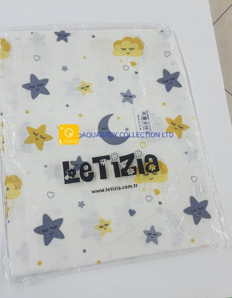 Minibird Cotton Muslin Baby Swaddle Blanket 80x100cm – Soft Breathable Newborn Wrap