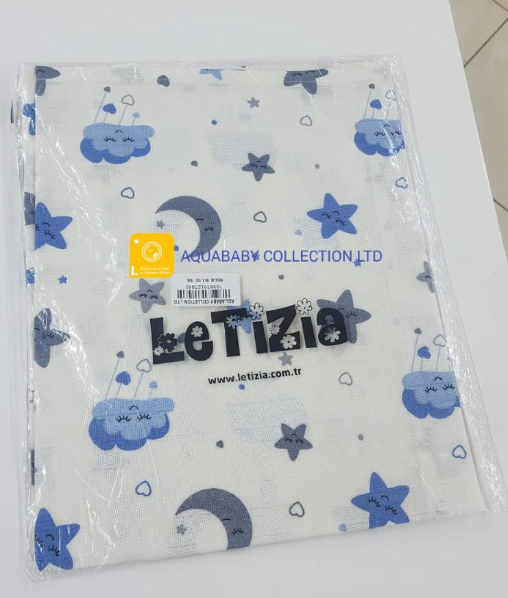 Minibird Cotton Muslin Baby Swaddle Blanket 80x100cm – Soft Breathable Newborn Wrap