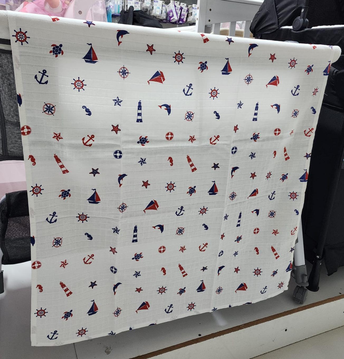 Minibird Cotton Muslin Baby Swaddle Blanket 80x100cm – Soft Breathable Newborn Wrap