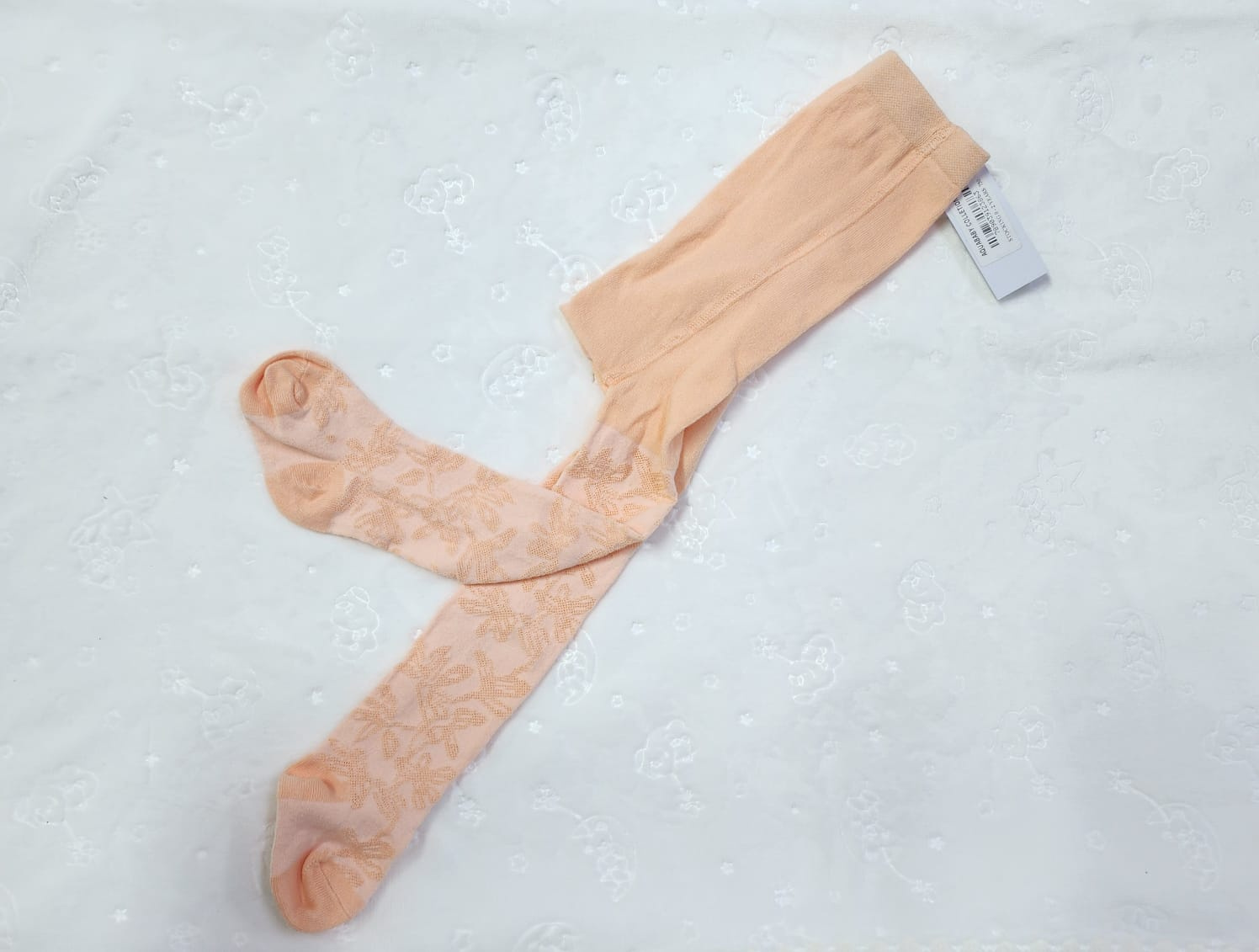 Defne Baby Diamond Knit Baby Stockings – Single Pair