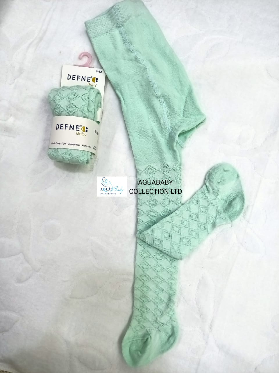 Defne Baby Diamond Knit Baby Stockings – Single Pair