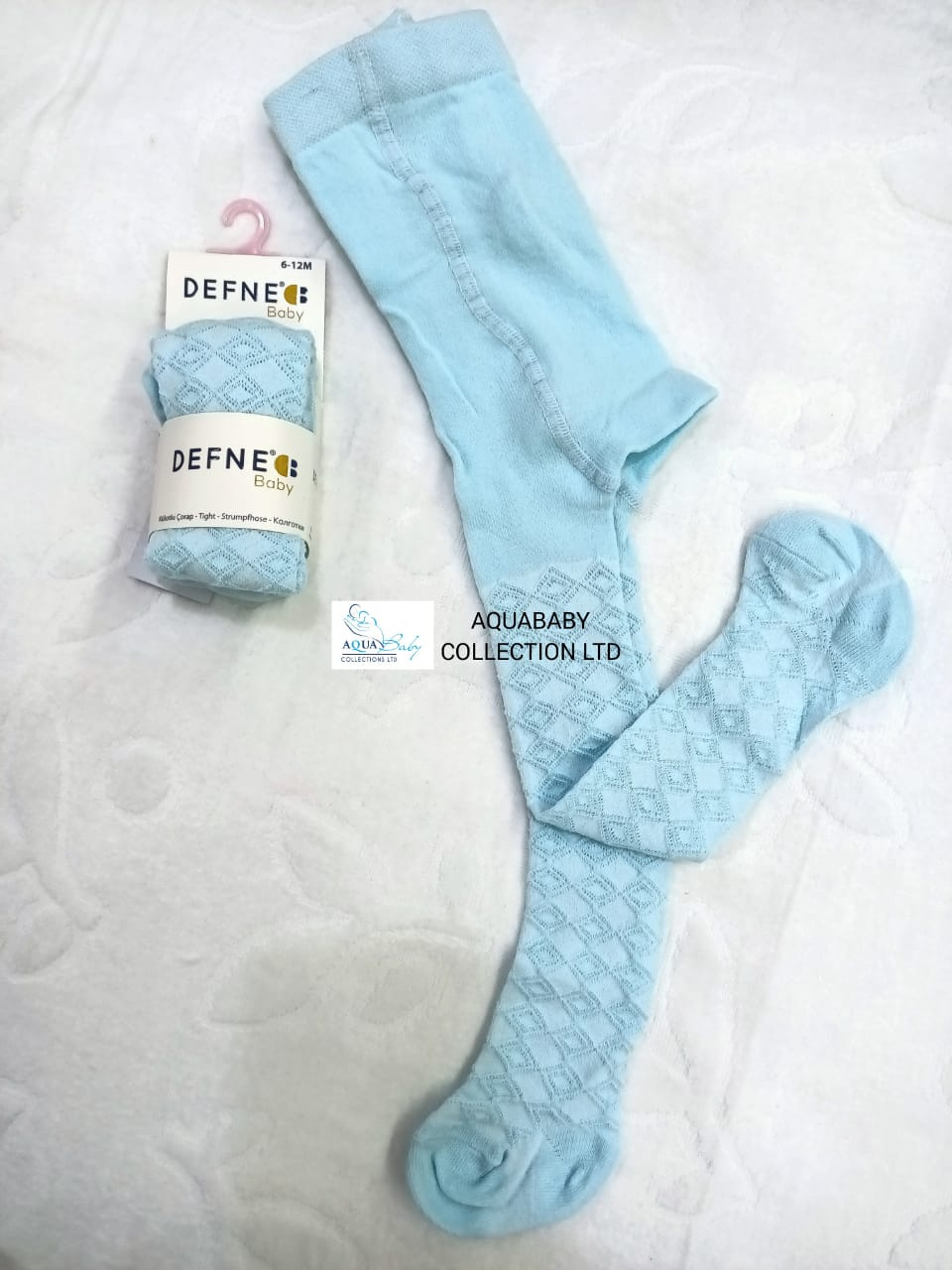 Defne Baby Diamond Knit Baby Stockings – Single Pair