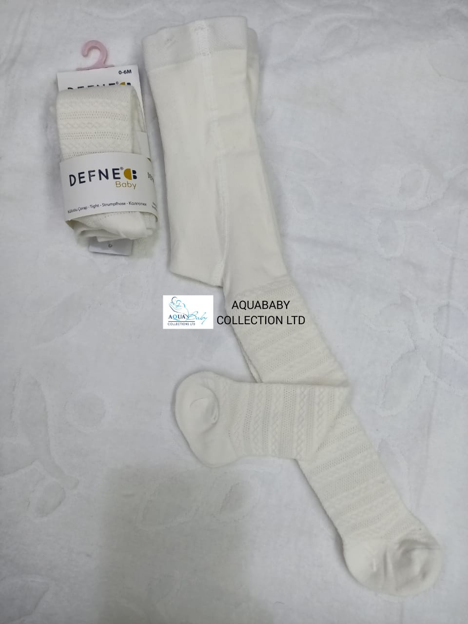 Defne Baby Cable-Knit Cotton Tights – Single Pair