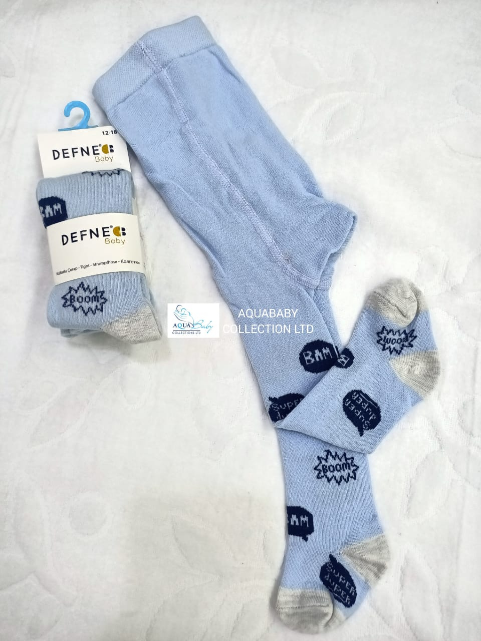 Defne Baby Comic-Style Stockings – Single Pair
