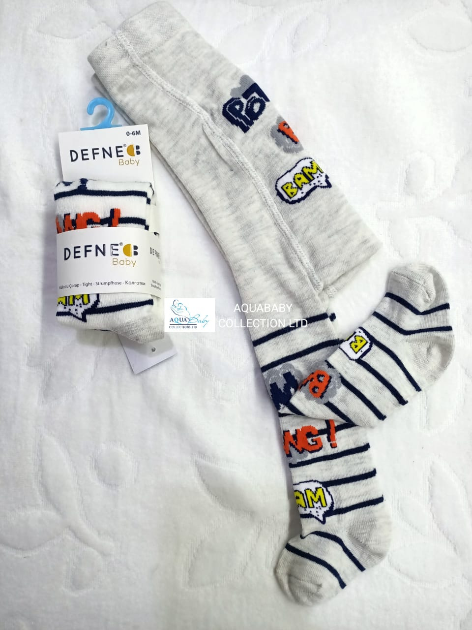Defne Baby Comic-Style Stockings – Single Pair