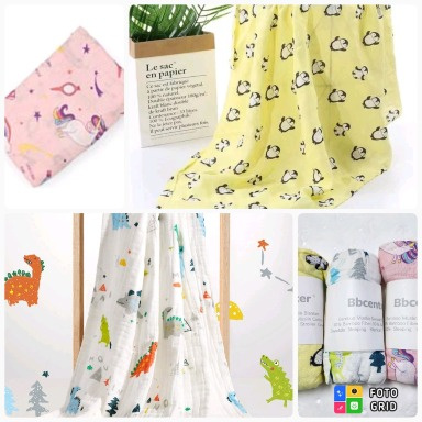 Storky Bamboo Muslin Swaddle Blanket (3-Pack)