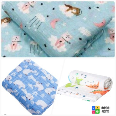 Organic Bamboo Muslin Baby Swaddle Blanket (Multi-Purpose)