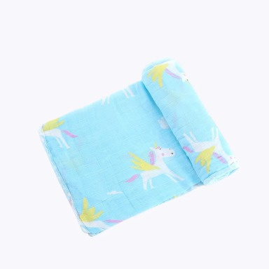 Organic Bamboo Muslin Baby Swaddle Blanket (Multi-Purpose)