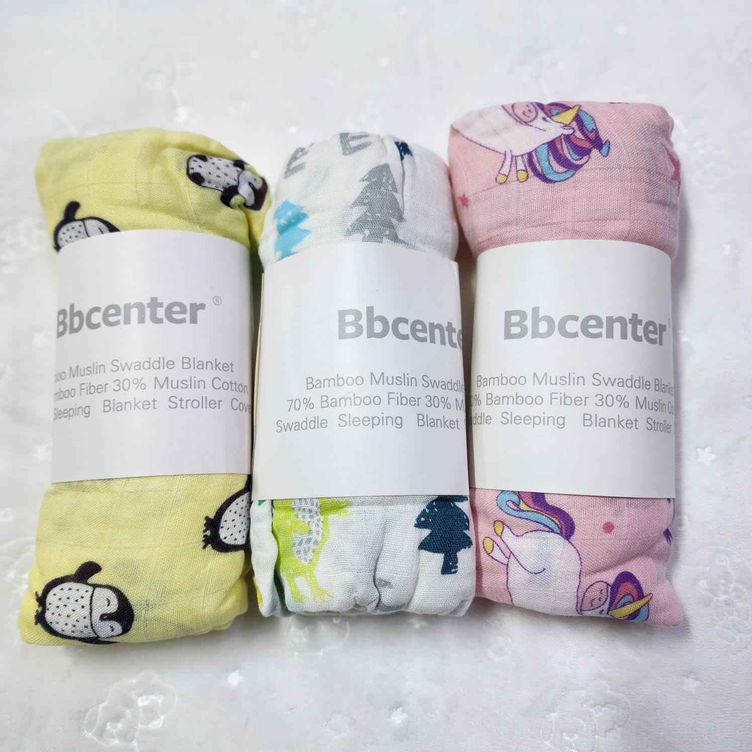 Organic Bamboo Muslin Baby Swaddle Blanket (Multi-Purpose)