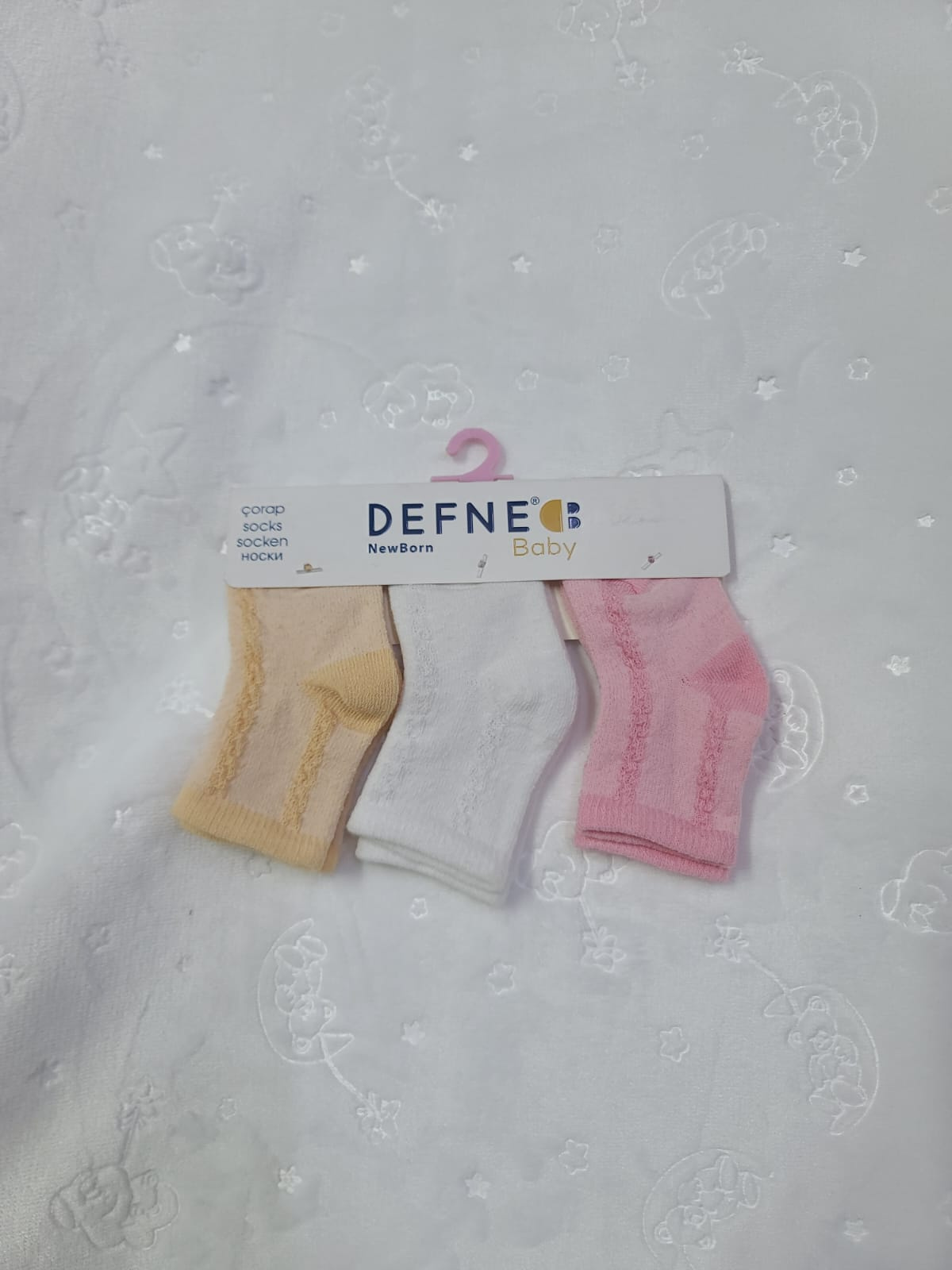 Defne Baby Cotton Infant Socks – 0–6 Months – Single Pair