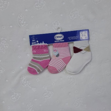 Enfant Baby Girls Socks pack – 0–6 Months