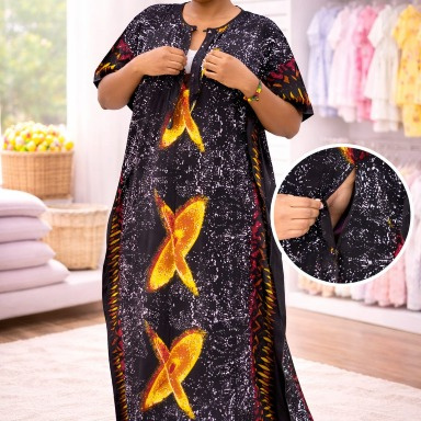 Nursing Dera Maternity & Breastfeeding Dress – Comfortable & Stylish for Moms