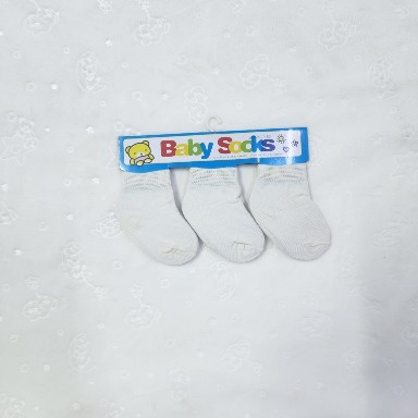 Baby Socks 3-Pack – 0–6 & 6–12 Months