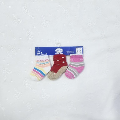 Baby Socks 3-Pack – 0–6 & 6–12 Months