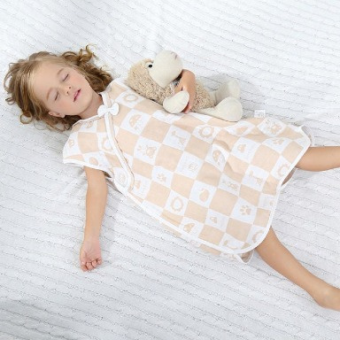 Aquababy Collection Organic 5-Ply Gauze Baby Sleep Sack – Soft Breathable Wearable Blanket