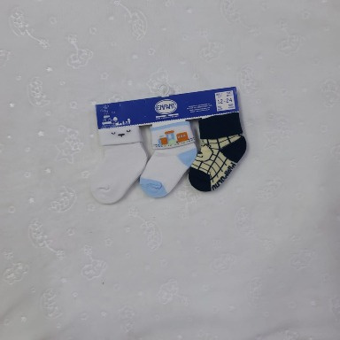 Enfant Baby Boy Cotton Socks – 3 Pair Set (12–24M)