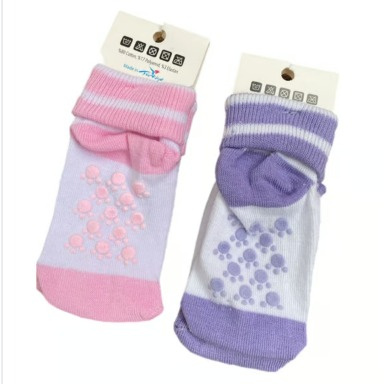 Non-Slip Baby Socks with 3D Paw Print – Soft Cotton (1Y & 3Y)