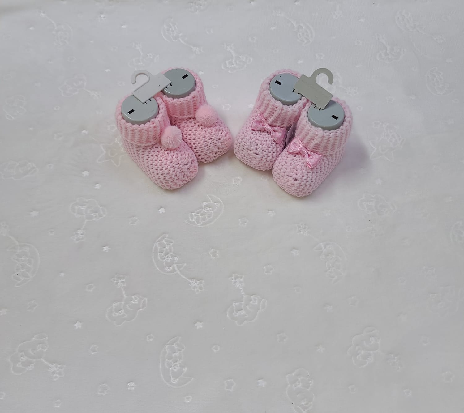 Knitted Baby Booties/Socks for Newborns – Soft & Warm Pinetki (0–6 Months)
