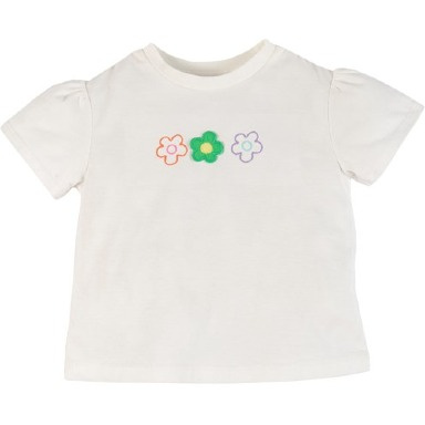 Baby Girls Puff Sleeve Cotton Top – Soft & Breathable White Blouse