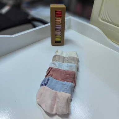 Newborn Baby Socks 6-Pack – 0–6 Months