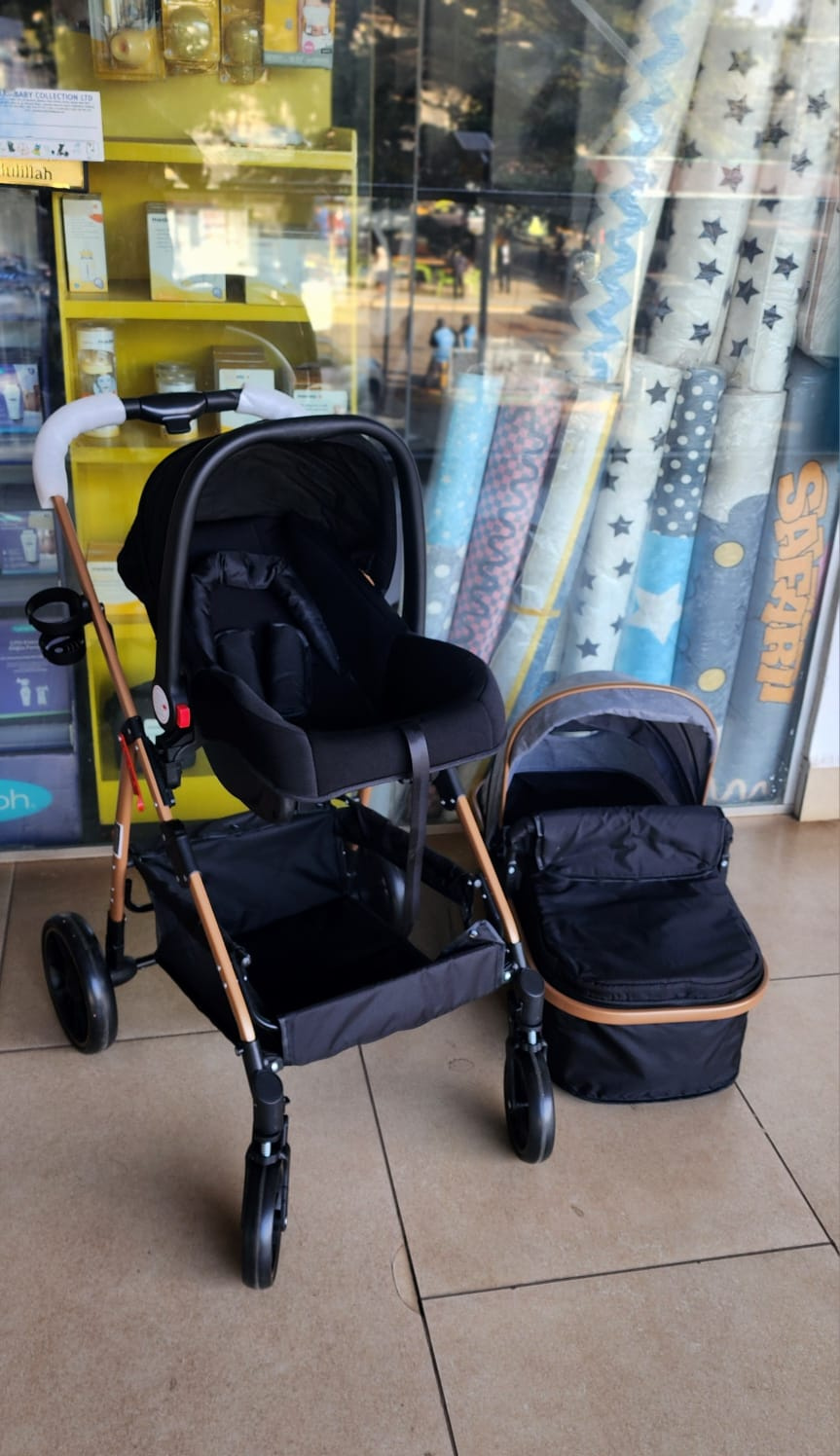 Versatile 3-in-1 Baby Travel System Gray – Stroller, Bassinet & Car Seat